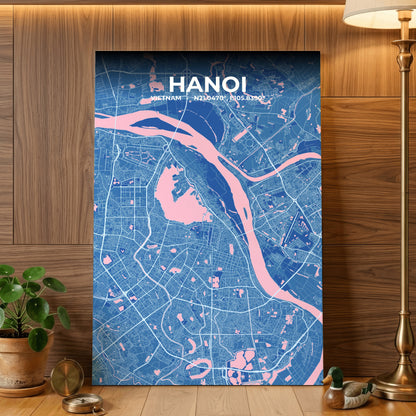 Hanoi Candy Map Poster