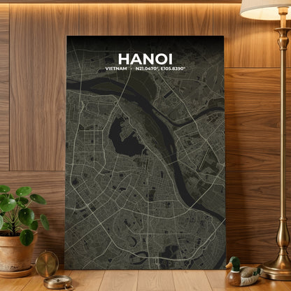 Hanoi Sable Map Poster