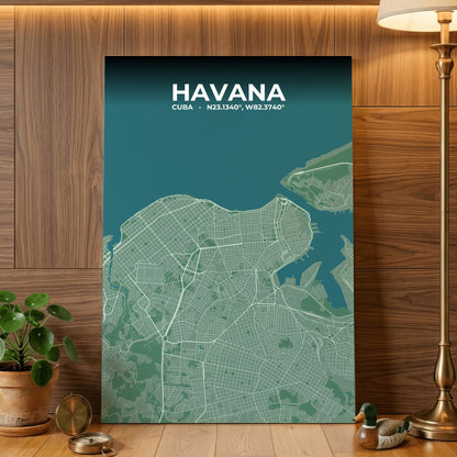 Havana Mist Map Poster