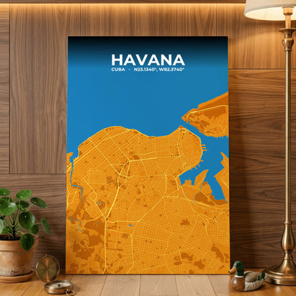 Havana Scorch Map Poster