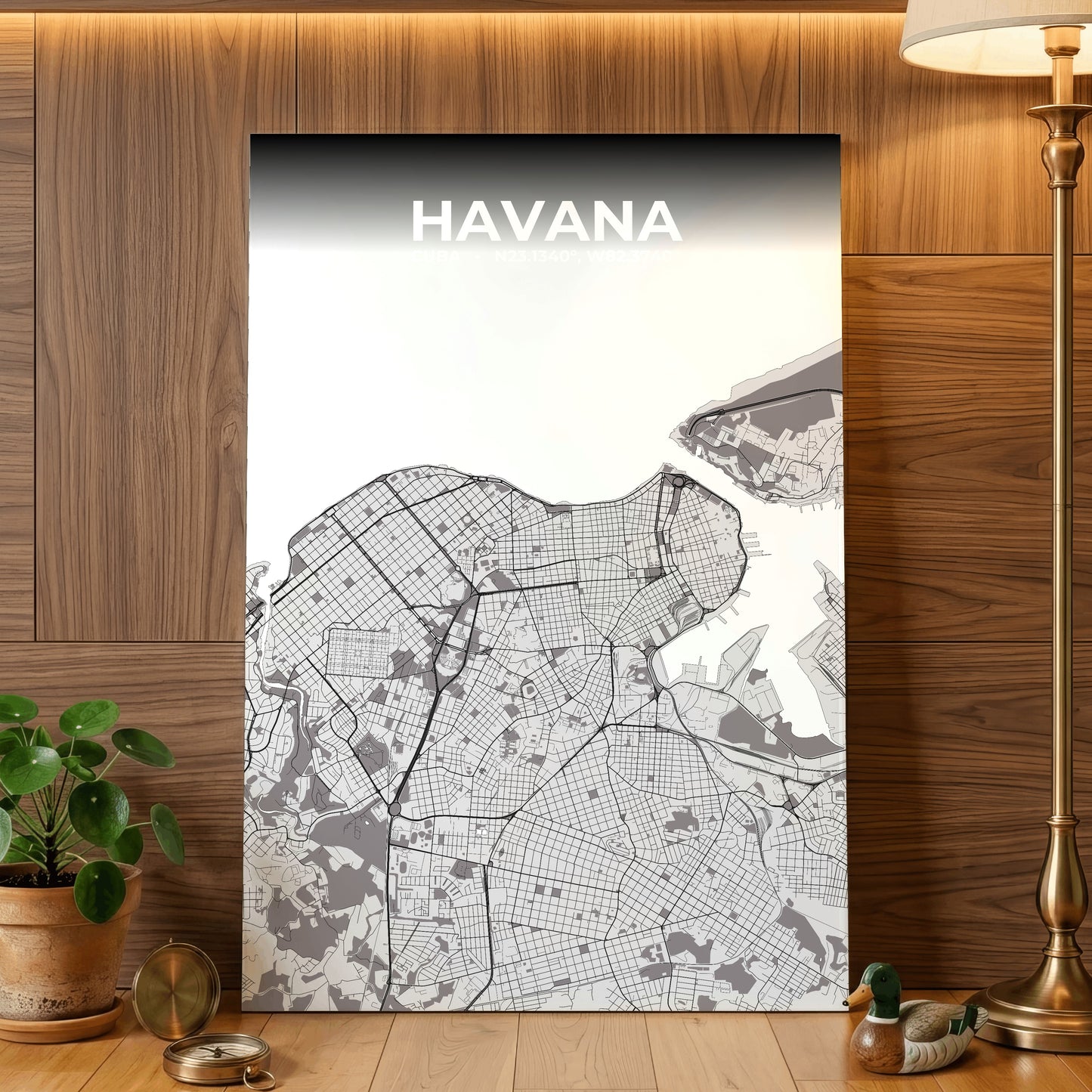 Havana Ash Map Poster