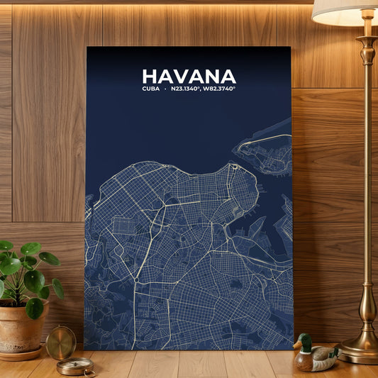 Havana Anchor Map Poster