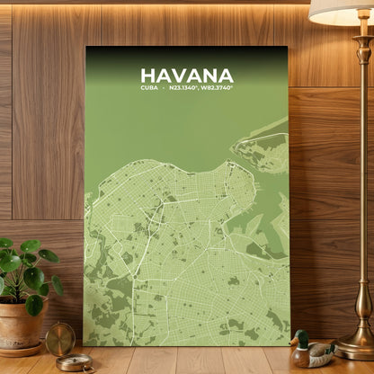 Havana Grove Map Poster