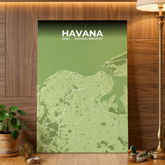 Havana Grove Map Poster