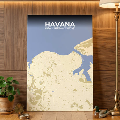 Havana Barn Map Poster