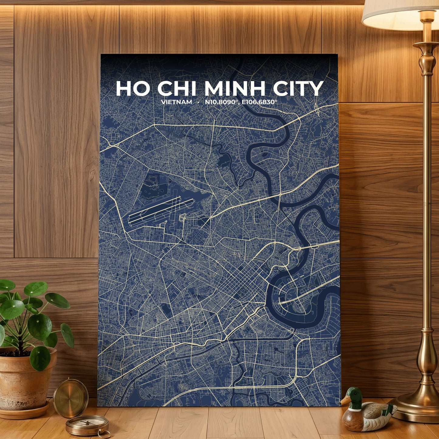 Ho Chi Minh City Anchor Map Poster