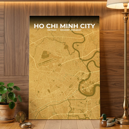 Ho Chi Minh City Forge Map Poster