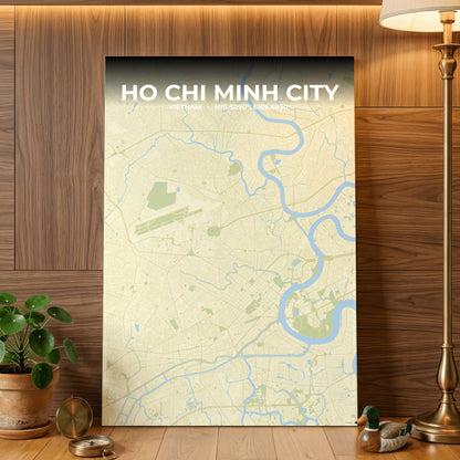 Ho Chi Minh City Drift Map Poster