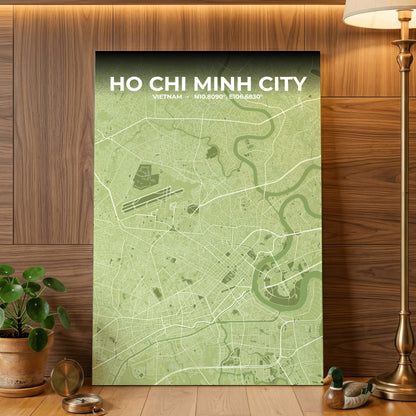 Ho Chi Minh City Grove Map Poster