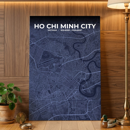 Ho Chi Minh City Tide Map Poster