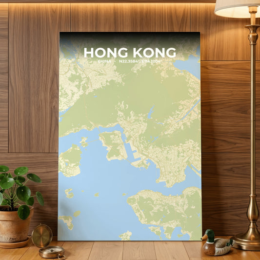 Hong Kong Drift Map Poster