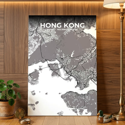 Hong Kong Ash Map Poster
