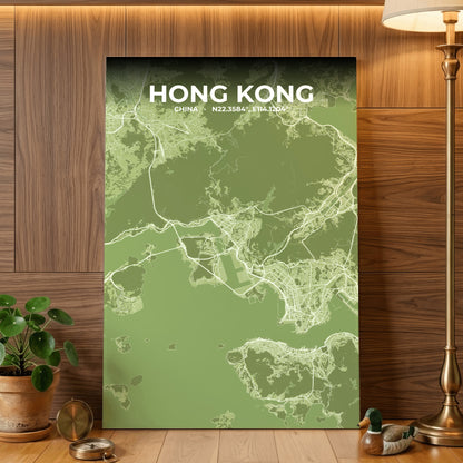 Hong Kong Grove Map Poster