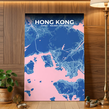 Hong Kong Candy Map Poster