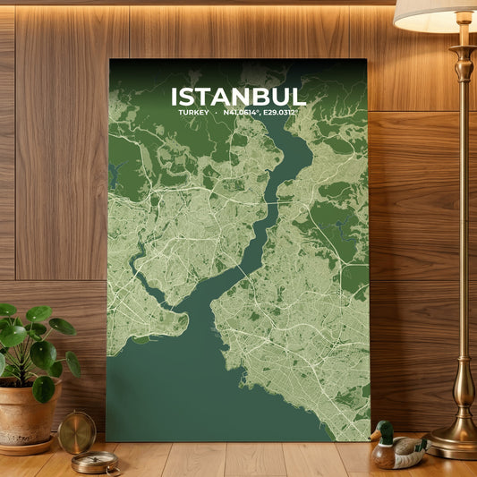 Istanbul Clay Map Poster