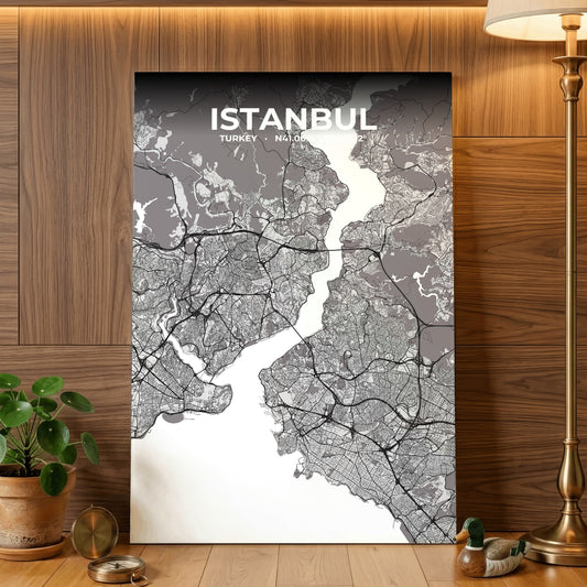 Istanbul Ash Map Poster