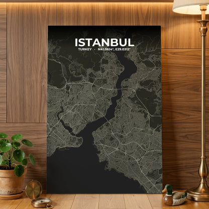 Istanbul Sable Map Poster