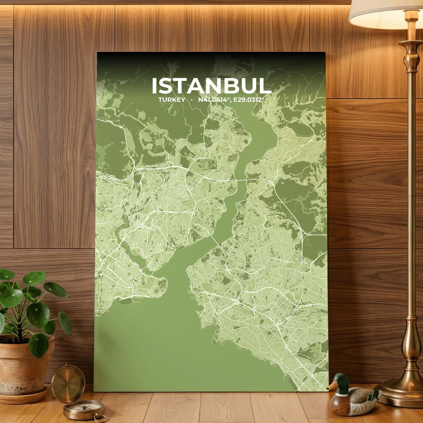 Istanbul Grove Map Poster