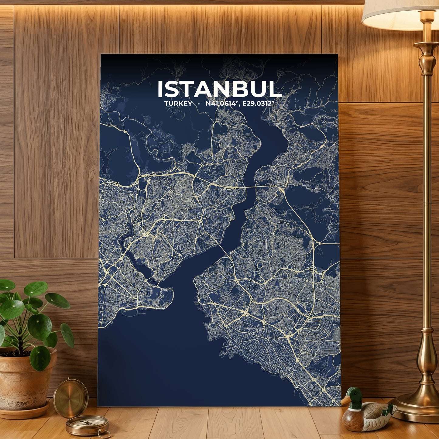 Istanbul Anchor Map Poster