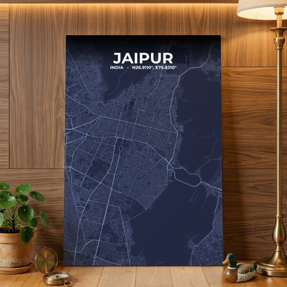 Jaipur Tide Map Poster