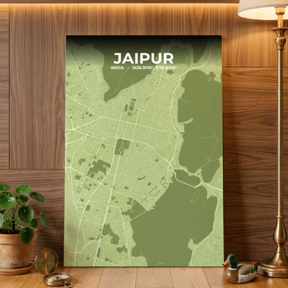 Jaipur Grove Map Poster