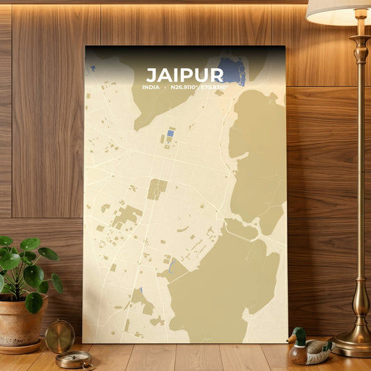 Jaipur Barn Map Poster