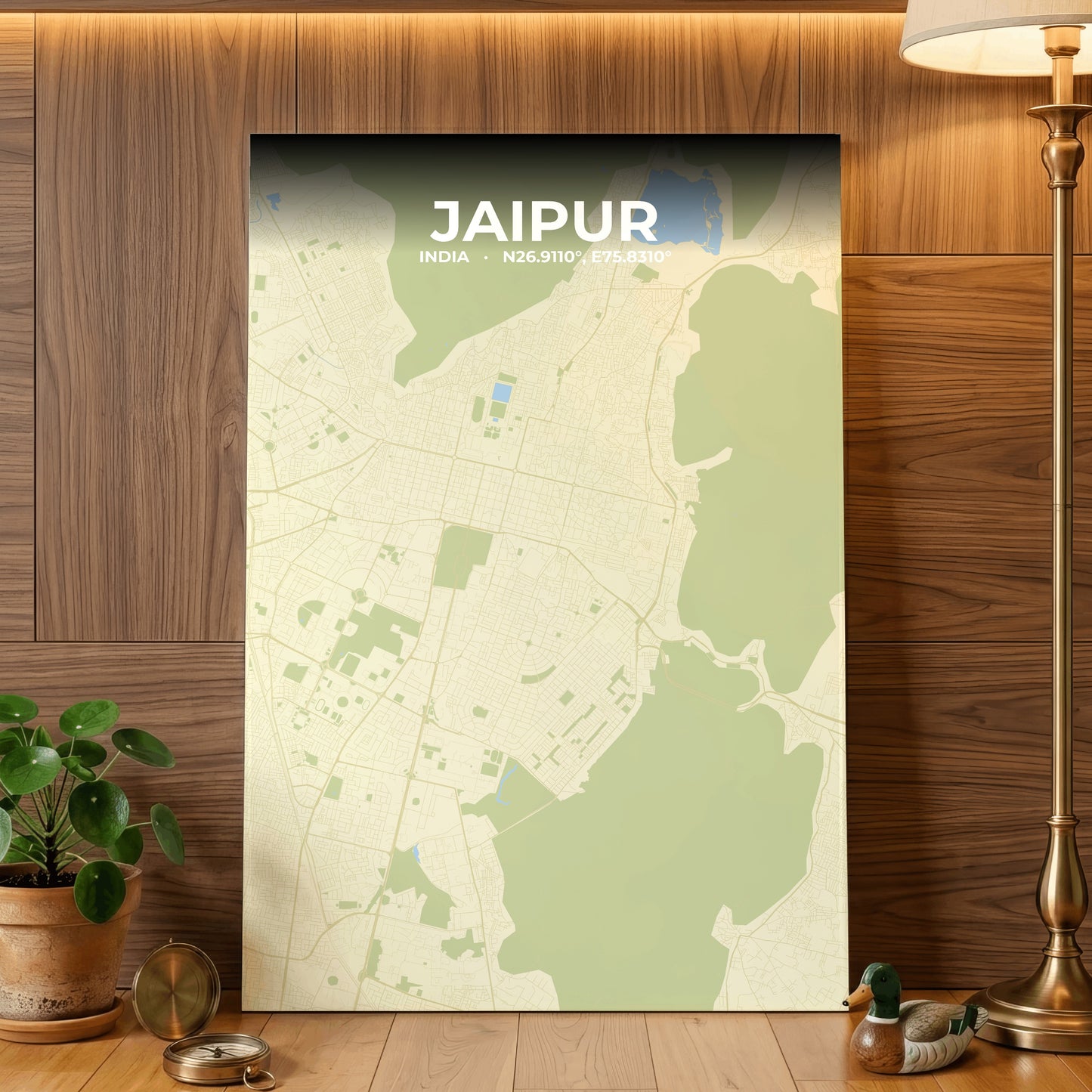 Jaipur Drift Map Poster
