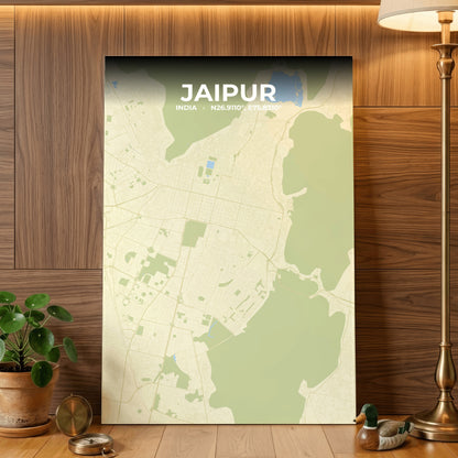 Jaipur Drift Map Poster