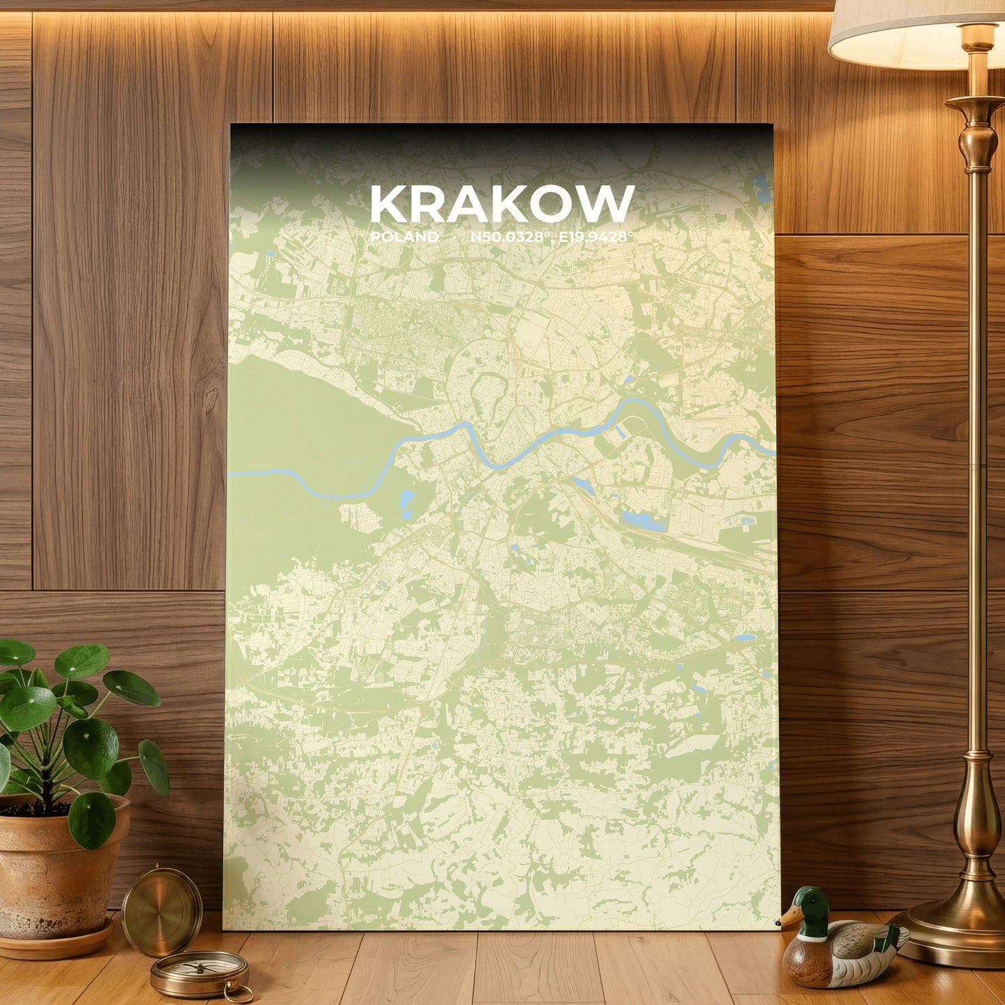 Krakow Drift Map Poster