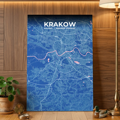 Krakow Candy Map Poster