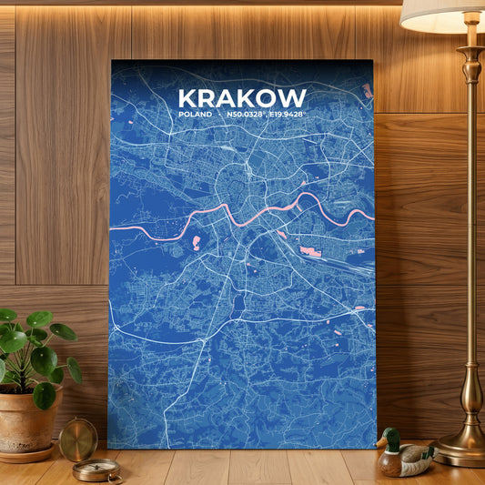 Krakow Candy Map Poster