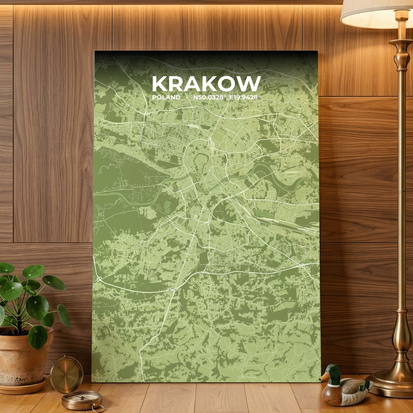 Krakow Grove Map Poster