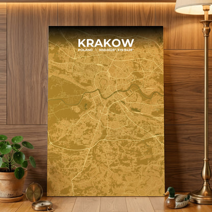 Krakow Forge Map Poster