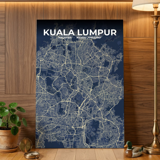Kuala Lumpur Anchor Map Poster