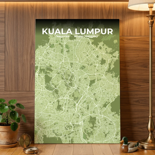 Kuala Lumpur Grove Map Poster