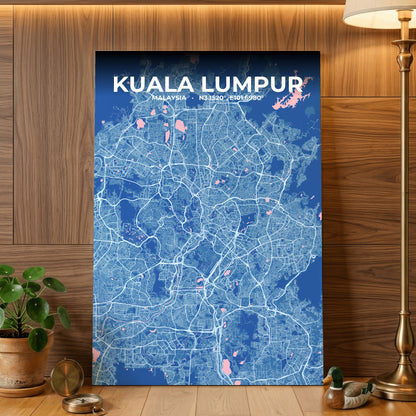 Kuala Lumpur Candy Map Poster