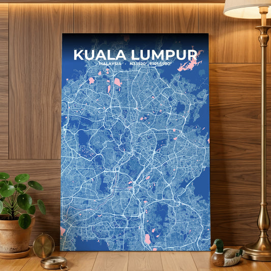 Kuala Lumpur Candy Map Poster