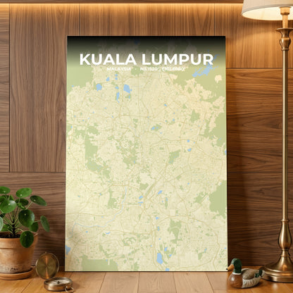 Kuala Lumpur Drift Map Poster