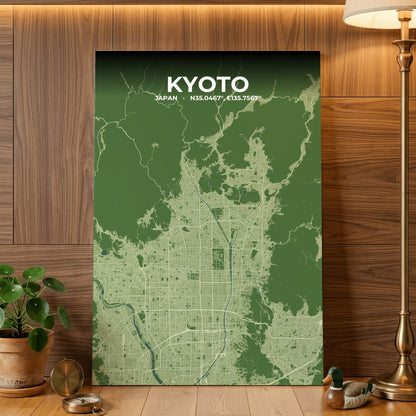 Kyoto Clay Map Poster