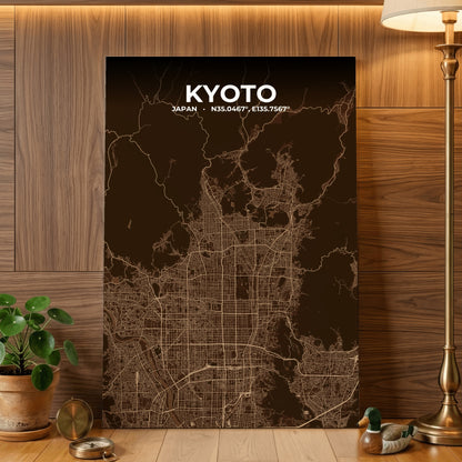 Kyoto Plum Map Poster