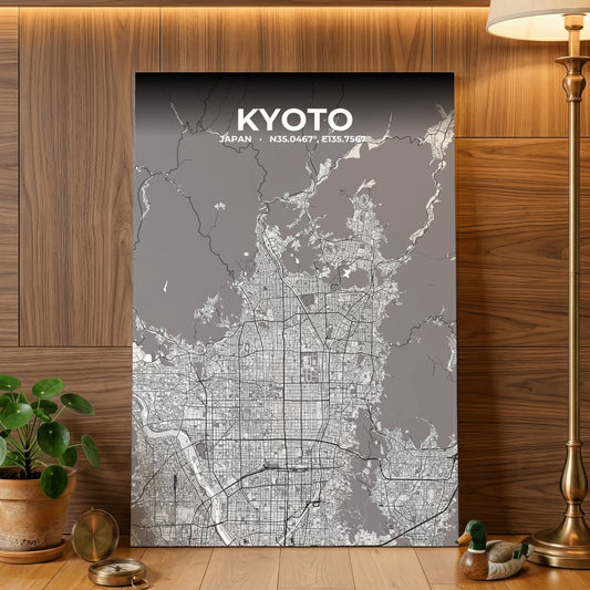 Kyoto Ash Map Poster