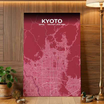 Kyoto Scarlet Map Poster