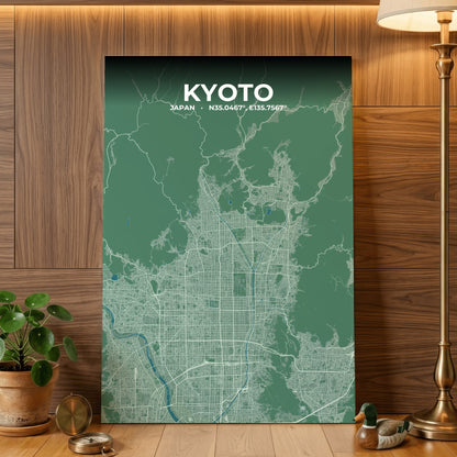 Kyoto Mist Map Poster
