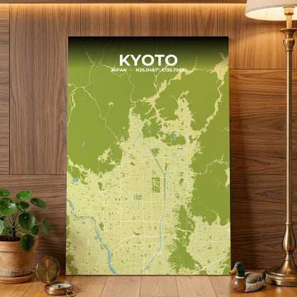 Kyoto Fern Map Poster