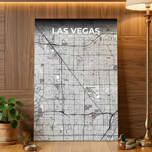 Las Vegas Ash Map Poster