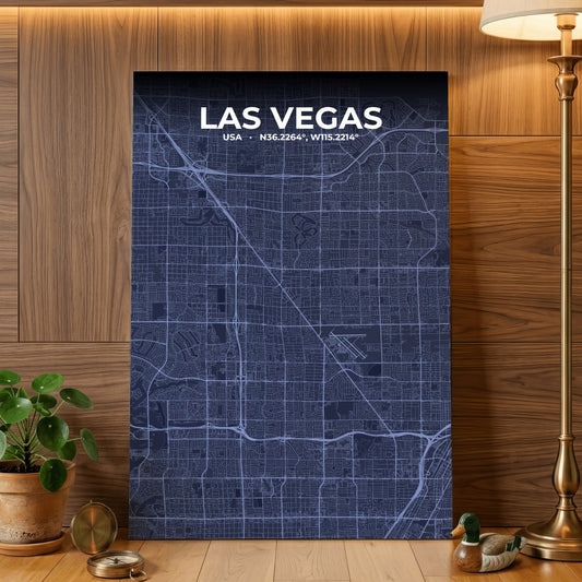 Las Vegas Tide Map Poster