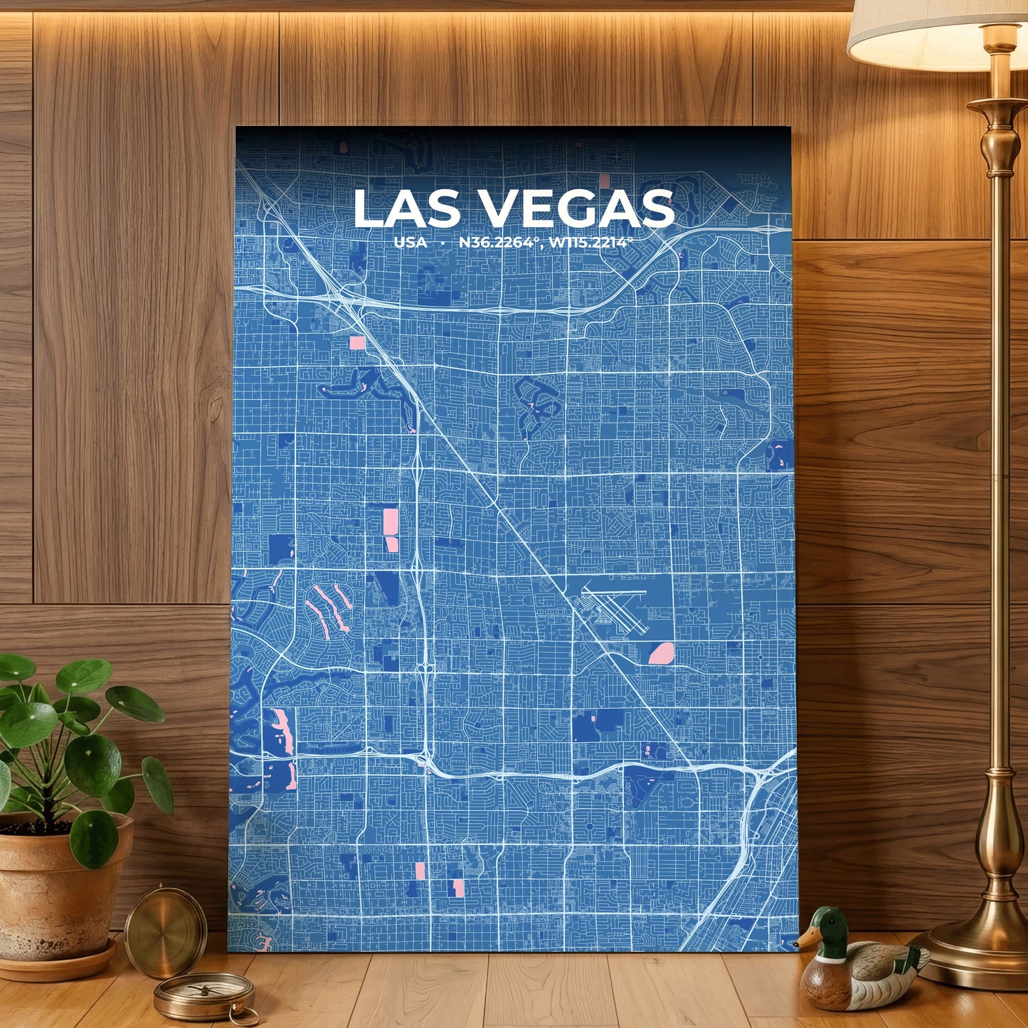 Las Vegas Candy Map Poster