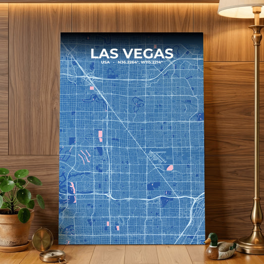 Las Vegas Candy Map Poster