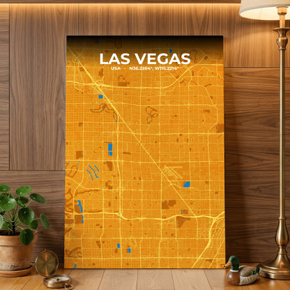Las Vegas Scorch Map Poster