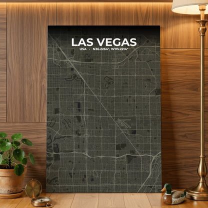 Las Vegas Sable Map Poster